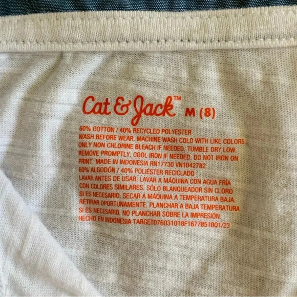 Cat & Jack Polo Boys Size M Short Sleeve Shirt Vacation Cruise School - Picture 3 of 5